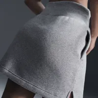 Nike Sportswear Phoenix Fleece женская Slim Mini юбка цвет серый