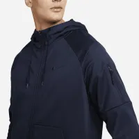 Nike Therma чоловічі Therma-FIT Full-Zip Fitness Top блакитний
