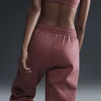 Nike Sportswear Phoenix Fleece женская С высокой Талией оверсайз Sweatpants Pink