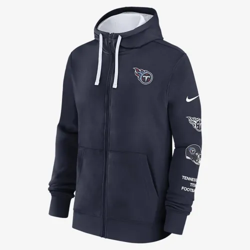 Tennessee Titans Club чоловічі Nike NFL Full-Zip Толстовка з капюшоном блакитний