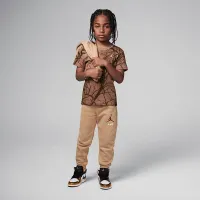 Nike Jordan Little детские Family Tree Printed футболка цвет коричневый