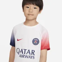 Paris Saint-Germain Academy Pro Away Big детские Nike Dri-FIT Pre-Match Soccer Top цвет белый