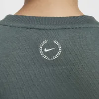 Nike Sportswear Club Fleece Big детские (Girls') оверсайз Crew-Neck свитшот цвет зеленый