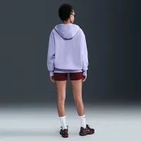 Nike Sportswear Phoenix Fleece женская оверсайз Full-Zip Толстовка с капюшоном цвет фиолетовый