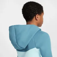 Nike Sportswear Tech Fleece Big детские Full-Zip Толстовка с капюшоном синий