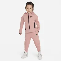Nike Sportswear Tech Fleece Full-Zip комплект Toddler 2-Piece Толстовка з капюшоном комплект Pink