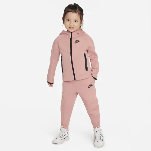 Nike Sportswear Tech Fleece Full-Zip комплект Toddler 2-Piece Толстовка з капюшоном комплект Pink