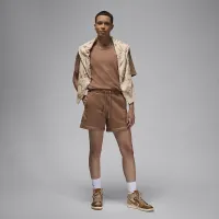 Nike Jordan Flight Fleece женская Diamond шорты цвет коричневый