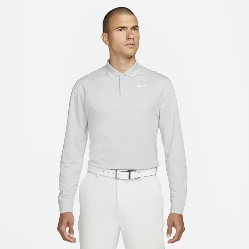 Nike Dri-FIT Victory мужские Long-Sleeve для гольфа Polo цвет серый