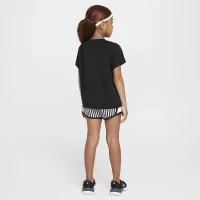 Nike Dri-FIT Femme Pop Little детские футболка and Tempo шорты набор цвет черный