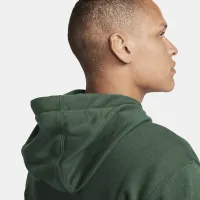 Nike Club Fleece мужские Patch Pullover Толстовка с капюшоном цвет зеленый