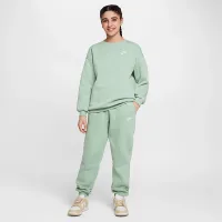 Nike Sportswear Club Fleece Big дитячі оверсайз світшот колір зелений