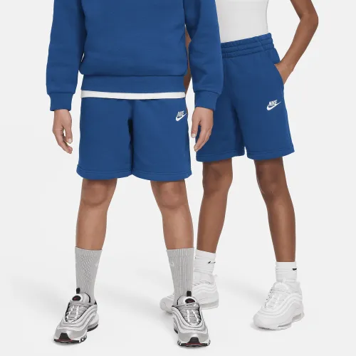 Nike Sportswear Club Fleece Big детские French Terry шорты синий