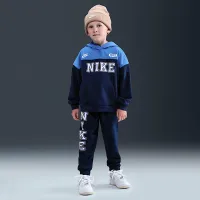 Nike Sportswear Little детские P.E. Blocked Pullover Толстовка с капюшоном and Pants набор синий