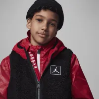 Nike Jordan Sherpa Vest Big Kids Vest Black
