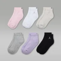 Nike Jordan Everyday Essentials Big детские Ankle носки (6 пары) Pink
