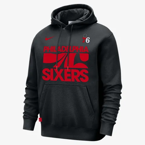 Philadelphia 76ers Club Courtside чоловічі Nike NBA Pullover Толстовка з капюшоном колір чорний