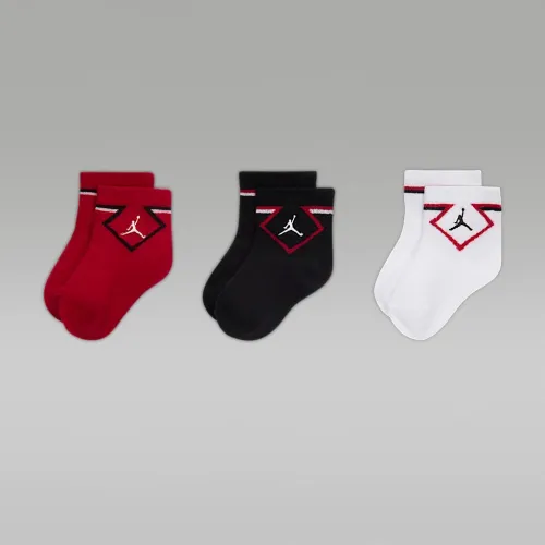 Nike Jordan Infant/Toddler Ankle носки (3 пары) многоцветный