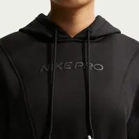 Nike Pro женская Therma-FIT Толстовка с капюшоном цвет черный