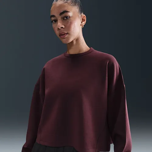 Nike 24.7 ImpossiblySoft жіноча Dri-FIT оверсайз Crew-Neck Top колір червоний