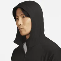 Nike Yoga Dri-FIT мужские Full-Zip Jersey Толстовка с капюшоном цвет черный