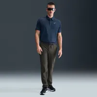 Nike Tour чоловічі Dri-FIT Textuколір червоний для гольфу Polo блакитний