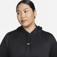 Nike Therma-FIT One жіноча Pullover Толстовка з капюшоном (великі розміри) колір чорний