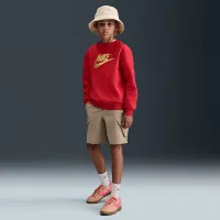 Nike Sportswear Club Fleece Big детские Crew-Neck свитшот цвет красный