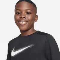 Nike Dri-FIT Icon Big дитячі (для хлопчиків) Graphic тренувальні Top (Extended Size) колір чорний