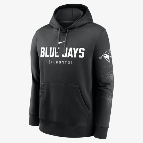 Toronto блакитний Jays Fashion Club чоловічі Nike MLB Pullover Толстовка з капюшоном колір чорний