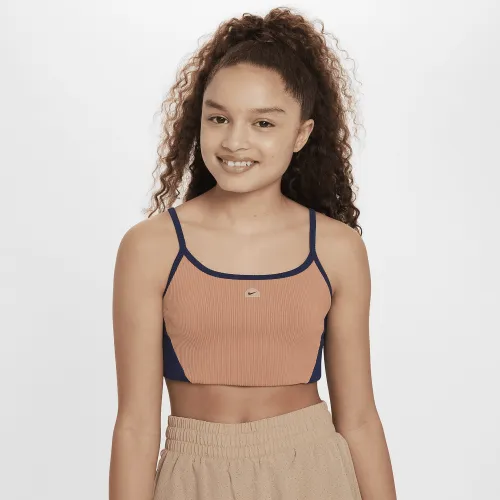 Nike Indy Girls' Sports Bra цвет коричневый