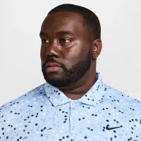 Nike Dri-FIT Tour мужские Floral для гольфа Polo синий