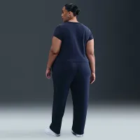 Nike Sportswear Chill Knit жіноча Cropped футболка (великі розміри) блакитний