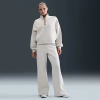 Nike 24.7 ImpossiblySoft женская Dri-FIT С высокой Талией Loose Flaцвет красный Pants цвет коричневый