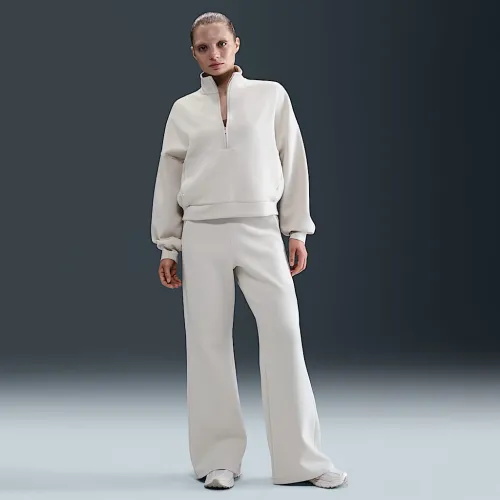 Nike 24.7 ImpossiblySoft женская Dri-FIT С высокой Талией Loose Flaцвет красный Pants цвет коричневый