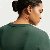 Nike Sportswear Chill Knit женская Cropped футболка цвет зеленый