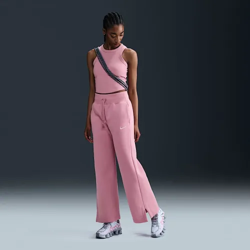 Nike Sportswear Phoenix Fleece жіноча З високою талією Wide-Leg Sweatpants Pink