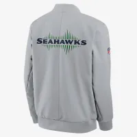 Seattle Seahawks Rivalries Collection Sideline мужские Nike NFL Full-Zip Bomber Куртка цвет серый