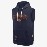 Denver Broncos Sideline мужские Nike Dri-FIT NFL Sleeveless Pullover Толстовка с капюшоном синий