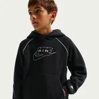 Nike Air Big детские Pullover Толстовка с капюшоном цвет черный