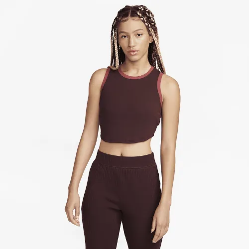 Nike Sportswear Essentials SE жіноча Ribbed Cropped Tank колір червоний