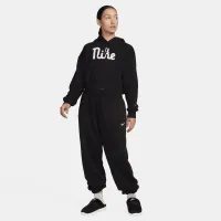 Nike Sportswear Club Fleece женская оверсайз Cropped Толстовка с капюшоном цвет черный