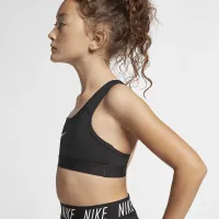 Nike Big дитячі (Girls') Sports Bra колір чорний