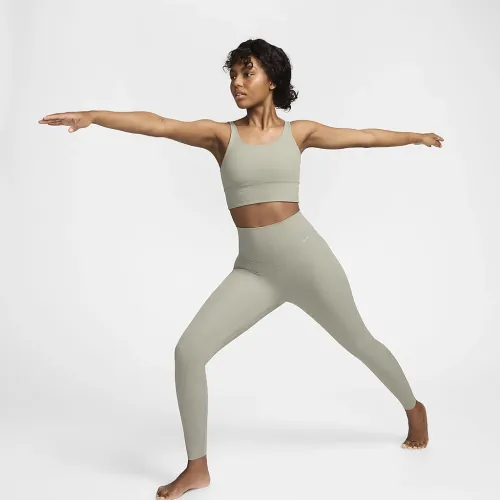 Nike Zenvy Rib жіноча Gentle-Support З високою талією 7/8 лосіни колір зелений