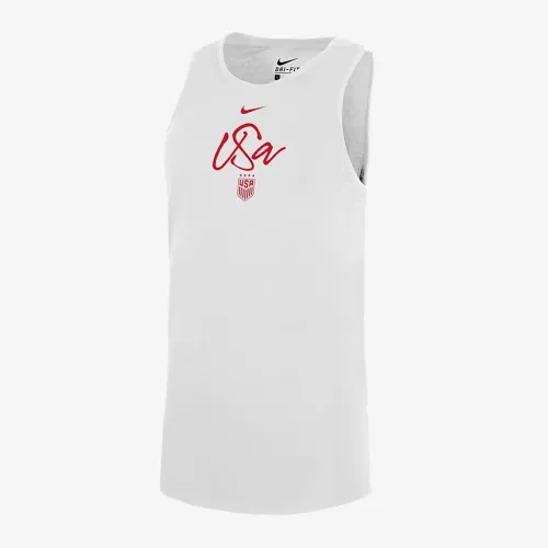 USWNT женская Nike Dri-FIT Soccer Tank Top цвет белый