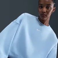 Nike Sportswear Phoenix Fleece женская Over-оверсайз Crew-Neck свитшот синий