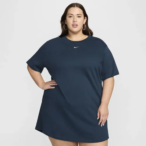 Nike Sportswear Essential женская Short-Sleeve футболка Костюм (большие размеры) синий