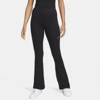 Nike Sportswear Chill Knit женская Tight Mini-Rib Flaцвет красный лосины цвет черный