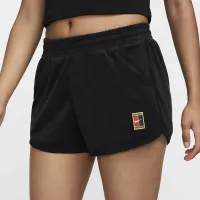 NikeCourt Heritage женская Mid-Rise French Terry Tennis шорты цвет черный