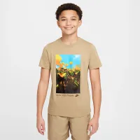 Nike Sportswear Big детские футболка цвет коричневый